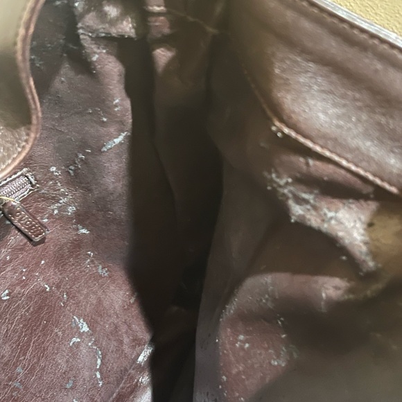 Vintage Gucci Leather Bamboo Top Handle Xl Crossbody Bag - Picture 13 of 16